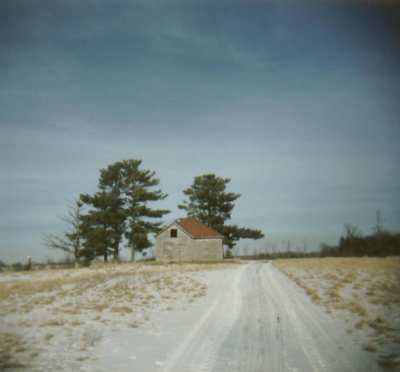 an abandoned farmhouse